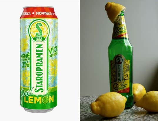 Staropramen s citrónem (první obrázek z www.alkoholia.cz).