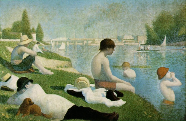 Georges Seurat - Koupání v Asnières
