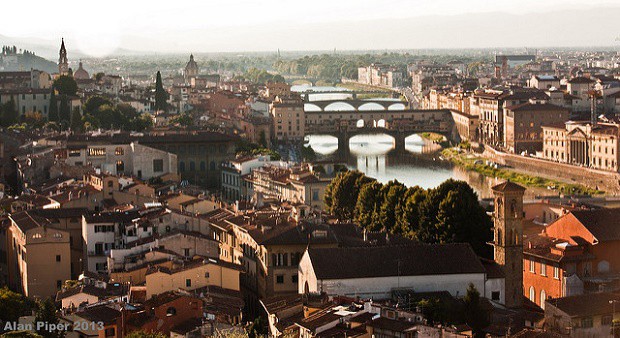 Městské panorama italské Florencie je opravdu ohromující.