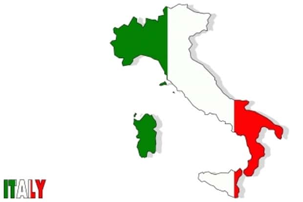 Itálie a její "kozačka".