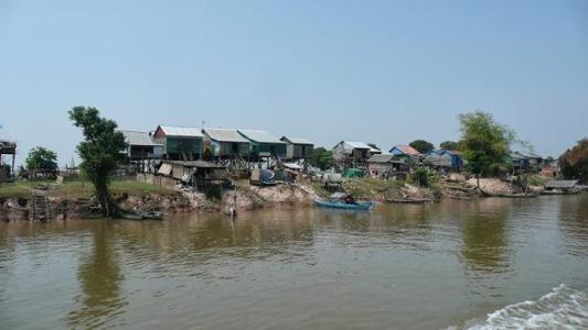 Typické kambodžské obydlí