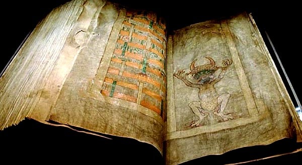 Codex Gigas a slavná ilustrace zobrazující ďábla