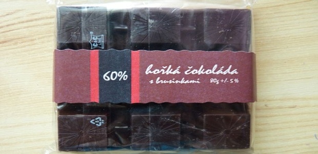 originální brusinková čokoláda