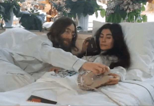 John Lennon a Yoko Ono týden v posteli.